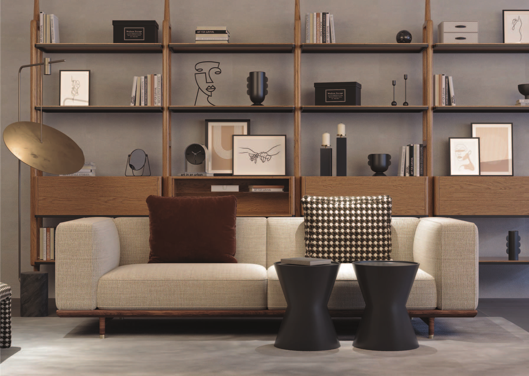 Luxury furniture showroom interior